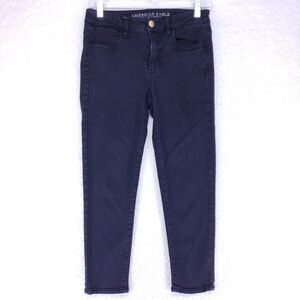 American Eagle Super Stretch Hi-Rise Jegging Crop Women Size 4 Denim Casual Pant